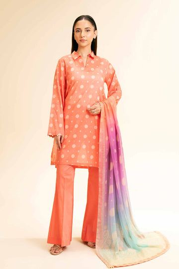 Nishat Linen 3 Piece - Printed Suit - 42501233 Online Shopping